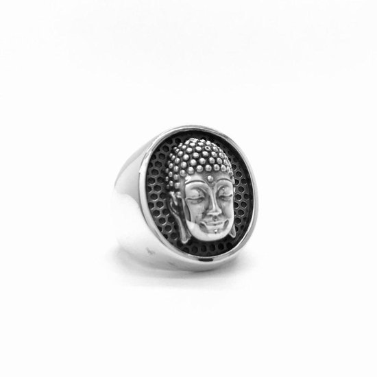 pizza oosten hoofd Echt Zilveren Buddha Ring voor Heren en Dames - 925 Sterling Zilver |  bol.com