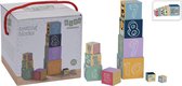 10 Stapelblokken / Stapeltoren speelgoed - kleuters - kinderen - vanaf 1 jaar - stapelbaar van groot naar klein gecijferd 1-10 - dieren - cijfers - vormen - kleurrijk