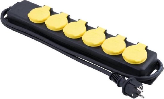 Prise Séparatrice Heitronic 35466 - 2 Prises, Utilisation Flexible, Neuf