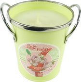 Bougies La Francaise The Little Fabric scented candle in a decorative geranium pot 292g