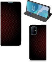 Telefoonhoesje met foto OnePlus 8T Smart Cover Geruit Rood