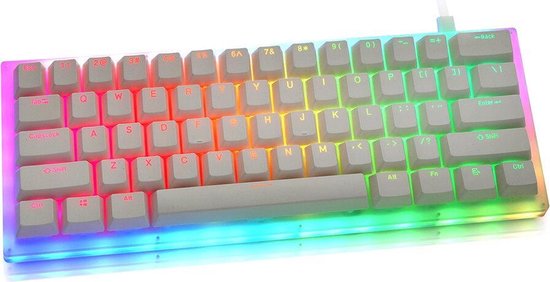 Womier GamaKay K61 - Qwerty - Mechanische Gaming Toetsenbord - USB-C -RGB - Gateron Blue Switch - Hot Swappable