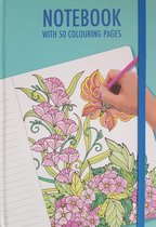 Notitieboek met 50 volwassen kleurplaten - Notebook - Schrijven - Notitie - Dagboek - Kleuren