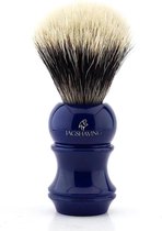Blauw Heren Scheerkwast 100% Origineele Zilver tip Borstelharen Ultra Selectie (Shaving Brush)