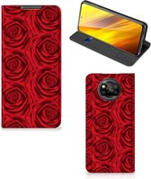 Mobiel Bookcase Xiaomi Poco X3 | Poco X3 Pro Smart Cover Red Roses