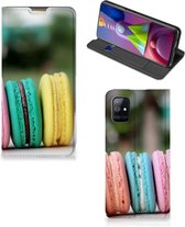 Smart Cover Maken Geschikt voor Samsung Galaxy M51 GSM Hoesje Macarons