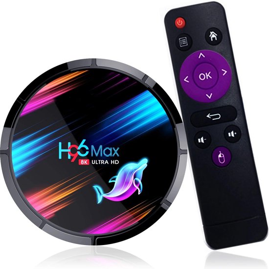 H96 Max - Smart Tv Box 4K - Android 10 - 4 Go de RAM - 32 Go de ROM -   / Netflix