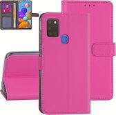 Samsung Galaxy A21S Perfect Roze bookcase hoesje * LET OP JUISTE MODEL *