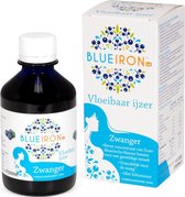 Blueiron vloeibaar ijzer elixer zwanger - met extra foliumzuur - heerlijke bessensmaak - 250ml - 33 doseringen