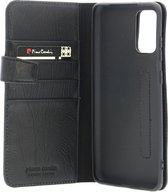 Pierre Cardin Zwart hoesje Samsung Galaxy S20 Plus - Book Case - Echt leder