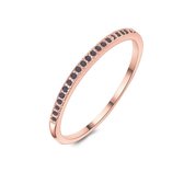 Twice As Nice Ring in rosé zilver, eternity, amethyst gekleurde zirkonia  60