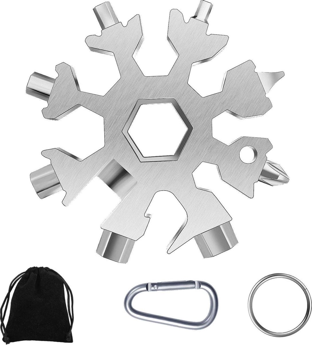 BGS Do it yourself Multifunctioneel gereedschap sneeuwvlok 18-in-1