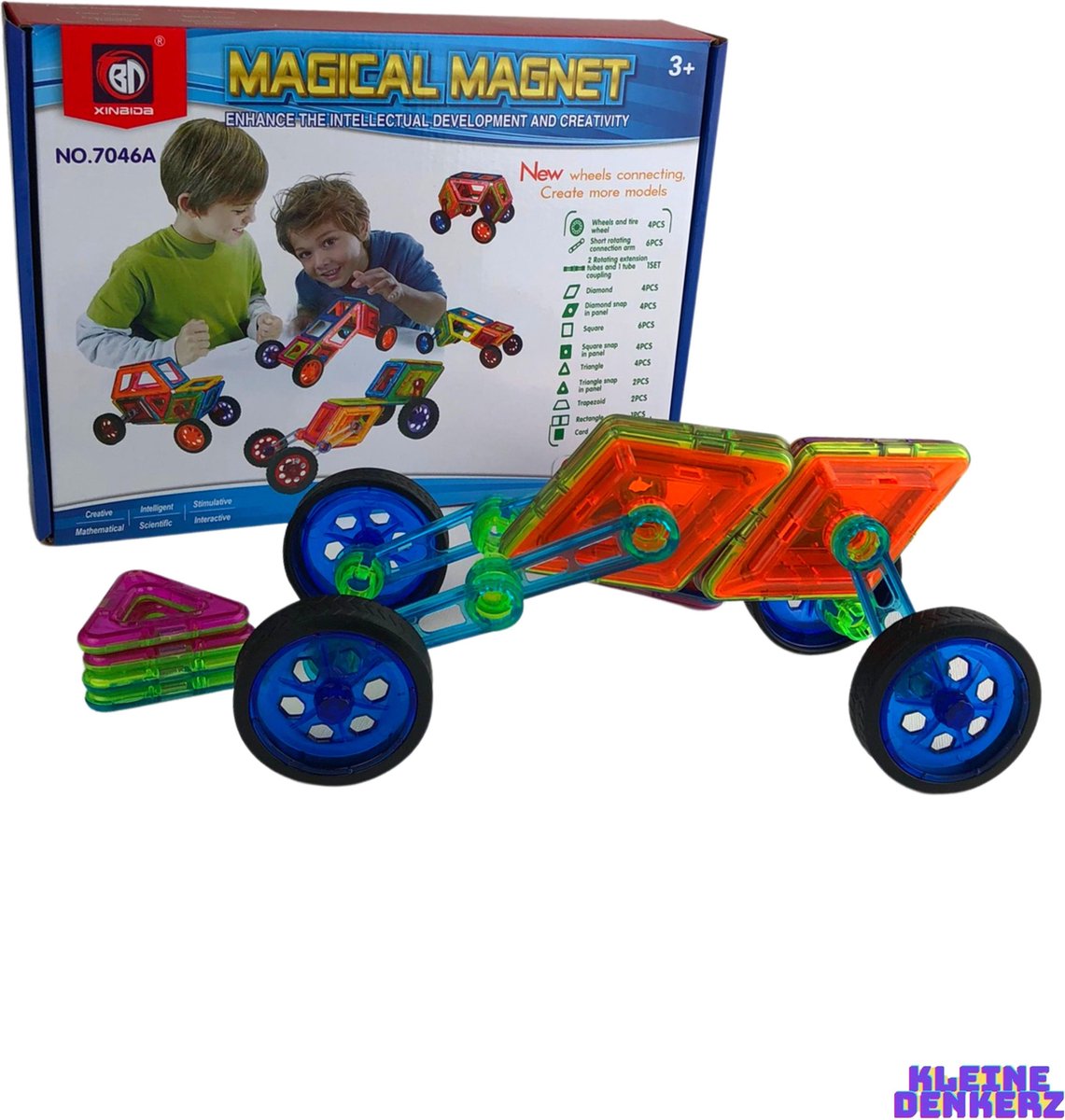DIY Magnetische Auto Bouwen Puzzel - Bouwset - Bouwvaardigheden - Creatief - Magical Magnet - Magneten - Intellectual - Development - Creative - Creativity - Bouwen - Educatief - Cognitief Denkvermogen - Topcadeaus - Duurzaam - Kleurrijk - Trend - - Merkloos