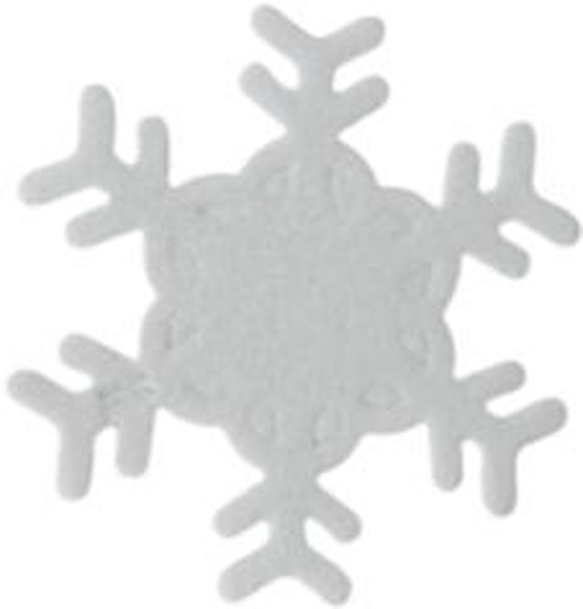 Afbeelding van product Merkloos / Sans marque  Decoratieve Sneeuwvlokken - Kerst - Vilt - 15 x 15 cm - Set van 6 - Oud & Nieuw - Holidays - Christmas - Decoraties - Decorations