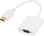 Bomid® HDMI naar VGA adapter - Wit - 1080p HD - HDMI VGA kabel - Hdmi naar vga – Vga kabel – Hdmi vga