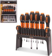 HANDY- Schroevendraaierset met Houder - Precisie Schroevendraaiers - Kruiskop-, Platte-, en Torx-, schroevendraaiers