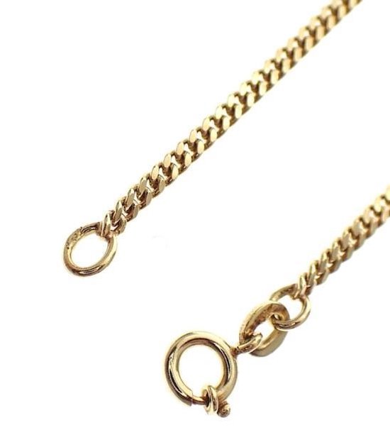 Zogenaamd Dictatuur Sinewi juwelier - Geel goud - ketting - collier - gourmette - 41, 43 en 45 cm lang  - 1.0... | bol.com