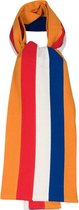 OXFOX Scarves Nederland - University College - Heren/Dames/Unisex Sjaal - Oranje Rood Wit Blauw - Alle maten