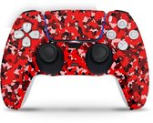 Playstation 5 Controller Skin Camo Rood Sticker