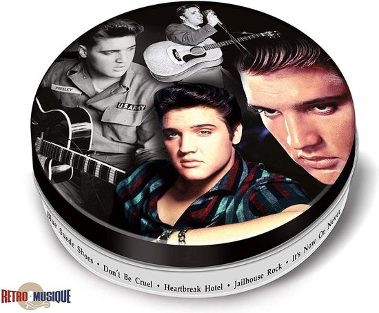 ELVIS PRESLEY Onderzetter set 8 stuks met Opener