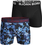 Björn Borg Boxer Blauw Takken Zwart Medium 2-Pack - M