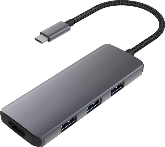 iMounts USB-C hub/adapter HDMI - MacBook Air/Pro M1 2021 - Space Gray |  bol.com