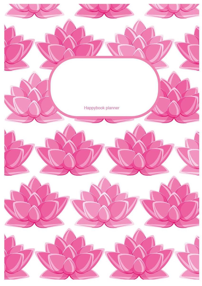 HappyBook - Planner - Weekplanner - Lifestyle planner - Lotus - Roze - Softcover - Businessplanner - Doelenplanner - Todo Lijsten - Agenda - Werk - Studie - School - Effectiviteit - Motivatie - Structuur - Boekenlegger - Ambitie - Workflow planner