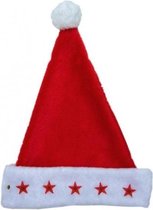 10x chapeaux de Noël en peluche avec lumières pour adultes