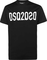 Dsquared2 - Heren Tee SS Mirror Dsq2 Tee - Zwart - Maat XXL