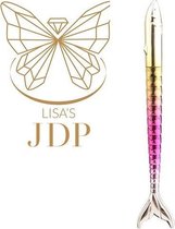 Lisas JDP - Diamond Painting pen met vissenstaart goudkleurig
