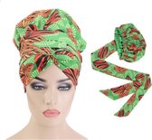 Headwrap – Slaapmuts – Slaap cap - Hoofddoek – Tulband – Haarband – Hoofddeksel – Haarverzorging – Afrikaans – Afrikaanse hoofddeksel – Afrikaanse print