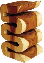 Lionel Acacia Kruk - Lumbuck bruine houten sokkel - Bijzettafel - Suar hout