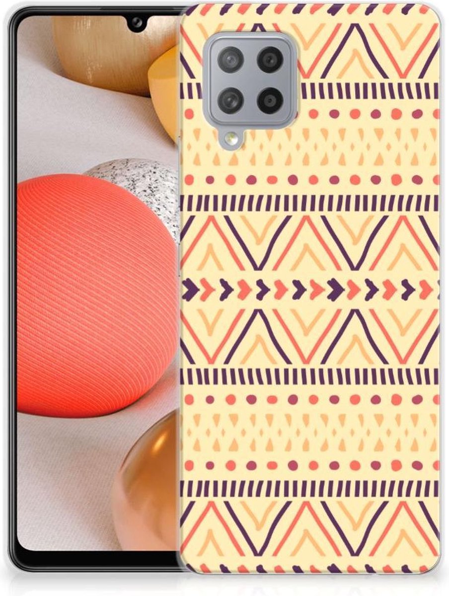 TPU Hoesje voor Samsung Galaxy A42 TPU bumper Aztec Yellow
