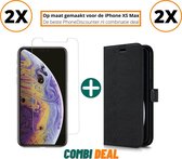 iphone xs max hoesje zwart | iPhone XS Max A2101 beschermhoes full body 2x | iPhone XS Max wallet hoes zwart | 2x hoesje iphone xs max apple | iPhone XS Max boekhoesje + 2x iPhone