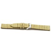 Horlogeband F851 Croco Beige 18x16 mm