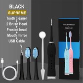 zwart elektrische tandsteen verwijderbaar-Flos apparaat-Tandplak verwijderen- Electric toothbrush