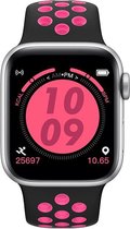 X6 Smartwatch - Smart ‌Horloge‌ - Digitale Watch - Sportarmband - Dames & Heren Smartwatches - Fitness Tracker - Bellen, SMS’en, Hartslag, Bloeddruk, Saturatie - Roze/Zwart