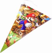 ProductGoods -Mario slinger - Mario vlaggenlijn versiering 2,3 meter - Feestdecoratie - 10 vlaggen - Kinderfeestje Decoratie - Mario