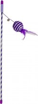 Duvo+ Speelhengel catchy glitterbal Paars 46x4x3,5cm