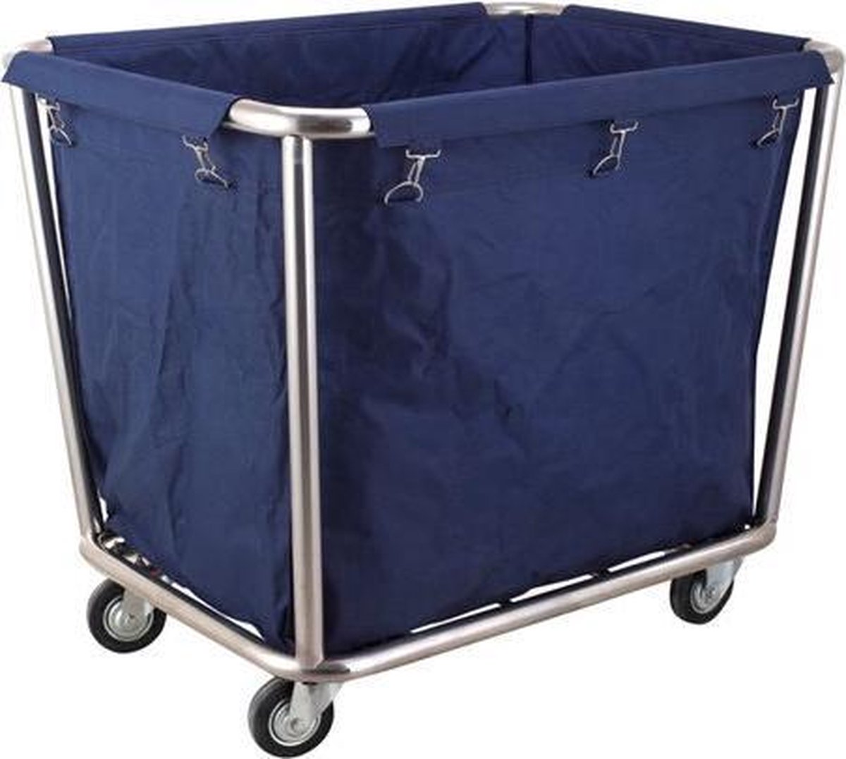 Goedkoopste HENDI Wasgoed trolley – stalen frame – afneembare waszak – 4 wielen – 900x650x850 mm
