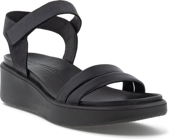 Ecco Flowt Wedge sandalen zwart - Maat 37 | bol.com