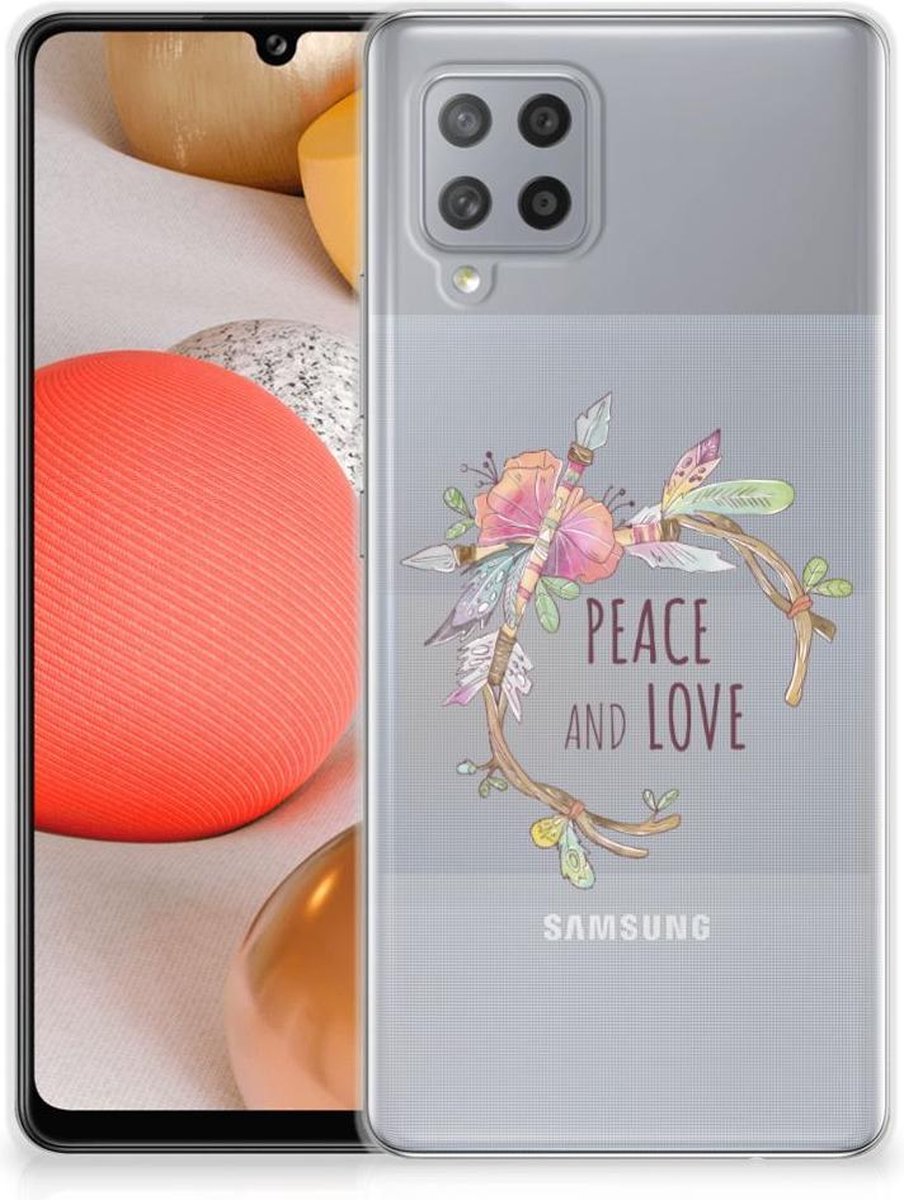 Samsung Galaxy A42 Telefoonhoesje met Naam Boho Text