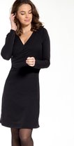 Zwarte Jurk van Je m'appelle - Dames - Travelstof - Maat XS - 2 maten beschikbaar