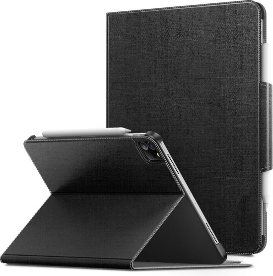iPad Pro 2022 / 2021 / 2020 / 2018 Hoes (12.9 inch) - Hard Cover - Zwart |  bol.com