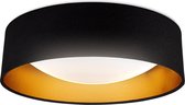 B.K.Licht - LED Plafondlamp - gouden zwarte plafonniére - Ø40cm - voor binnen - 4.000K - 2.200Lm - 18W LED