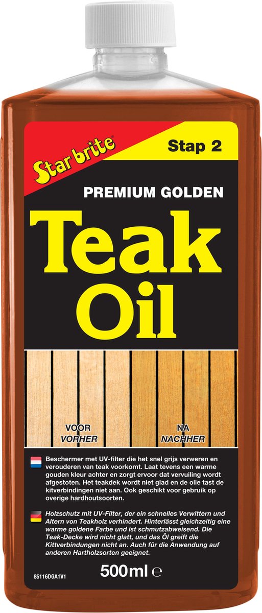 Star brite Premium Golden Teak Olie 500ml