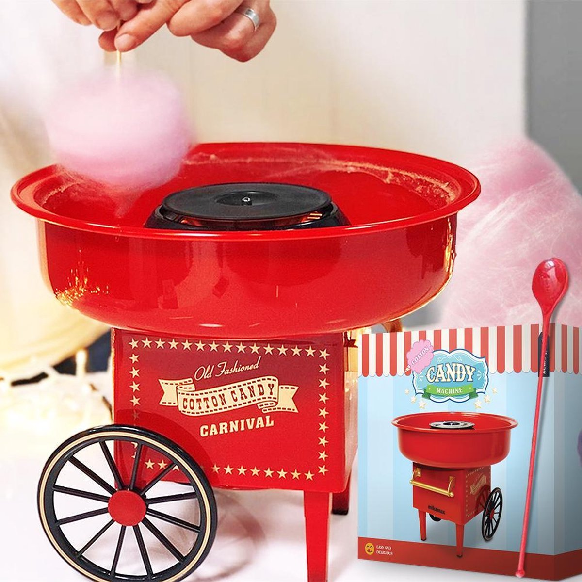 MikaMax Suikerspinmachine - Suikerspinmachines - suiker Candy... | bol.com