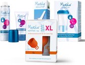 Starterspakket - Merula Cup XL + Douche + Glijmiddel + Spray + CupsCup reiniger - Fox oranje