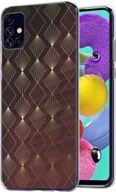iMoshion Design voor de Samsung Galaxy A51 hoesje - Patroon - Rood / Goud