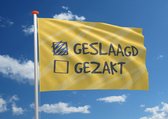 Geslaagdvlag: 'Geslaagd - Gezakt' - 70x100 cm